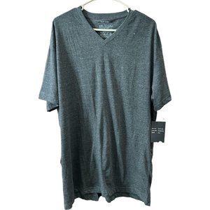Escapism New York Mens Size XL V-Neck Short Sleeve Tee T-Shirt Charcoal NEW